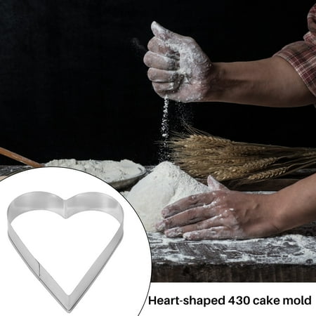 

5 Pieces Heart Shape Cookie Cutter Set Valentine Cookie Cutter Stainless Steel Heart Cutter Valentine s Day Present