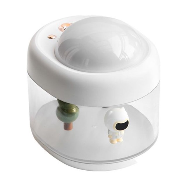 Humidificador de proyección, humidificador de aire de escritorio inalámbrico USB (inmersión - blanco)
