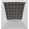 thumbnail image 2 of Buffalo Check Plaid Dining Room Chair Back Covers or Seat Covers by Penny's Needful Things (Chair Back Cover Only) (20 W x 18 H CHAIR BACK) (Dark Gray), 2 of 3