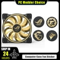 thumbnail image 2 of Computer Case Fan Logo Sticker, ROG MSI AORUS Corsair Label Gold-plated Paster PC Gamer GPU Decorative Accessories, 3Pcs/Lot MSI-3Pcs 3pcs, 2 of 6