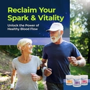 L-Arginine Pro Nitric Oxide Booster - 5500mg L-Arginine, 1100mg L-Citrulline Cardio Health, Grapeberry, 1 Jar
