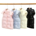 thumbnail image 3 of Godderr 2-12Y Girls Warm down Vest Jacket for Kids,Girls Zip Hood down Vest Toddler Baby down Winter Waistcoat Coats with Hoodie, 3 of 6