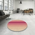 thumbnail image 4 of Ahgly Company Machine Washable Indoor Round Transitional Red Area Rugs, 7' Round, 4 of 7