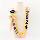 thumbnail image 2 of Regalo de graduación con corona, cinta y conjunto de cuerdas de honor multicolor hechas a mano, 2 of 3
