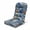 Blue Leaf, variant on GKXLH Outdoor Adirondack Chair Cushions, Water Resistant Patio Rocking Chair Cushion, Non-Slip High Back Patio Pads with Ties (43" x 19" x 3", Light Gray, 1 Pack)