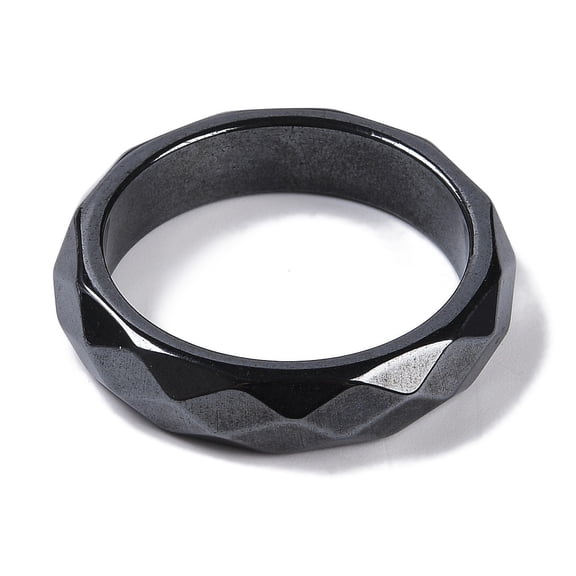 20 pc Magnetic Hematite Finger Ring for Men Women 6mm Inner Diameter: 21.9~22mm
