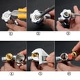thumbnail image 5 of Válvula de cartucho de cerámica para grifo, reemplazo de cartuchos de disco de cerámica para grifo de latón G1/2"para agua fría y caliente-2 piezas, 5 of 5