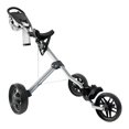 thumbnail image 3 of Golf Cart Foldable Space Saving Walking Cart Portable 3 Wheel Golf Pull Cart, 3 of 9