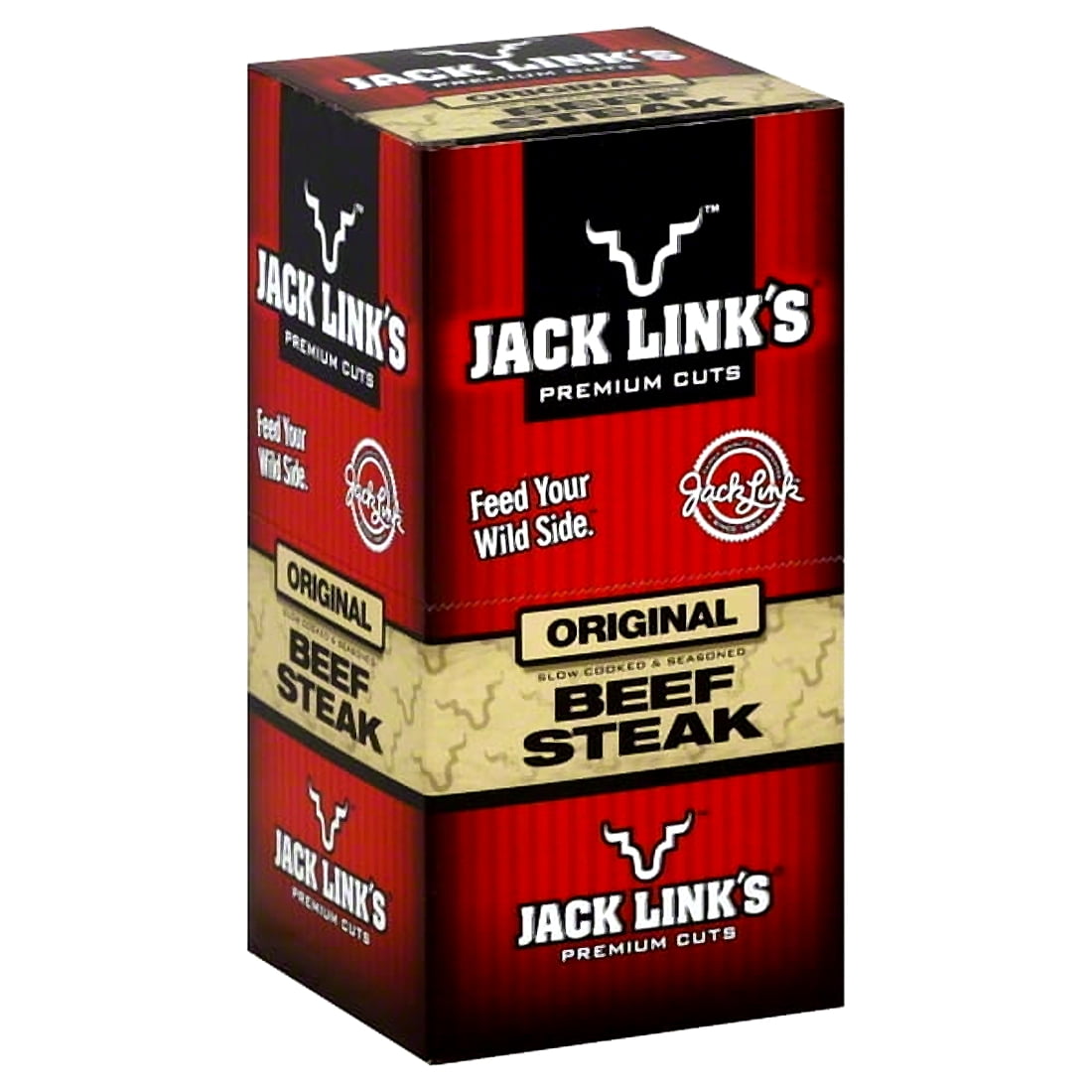 Jack Link's Premium Cuts Beef Steak, Original, 1-Ounce (Pack of 12)