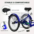 thumbnail image 3 of Lilypelle 26" Wheels 7 Speed Tricycle with Shopping Basket for Adult Seniors,Low Step Through Bike, Multi-Color, 3 of 15