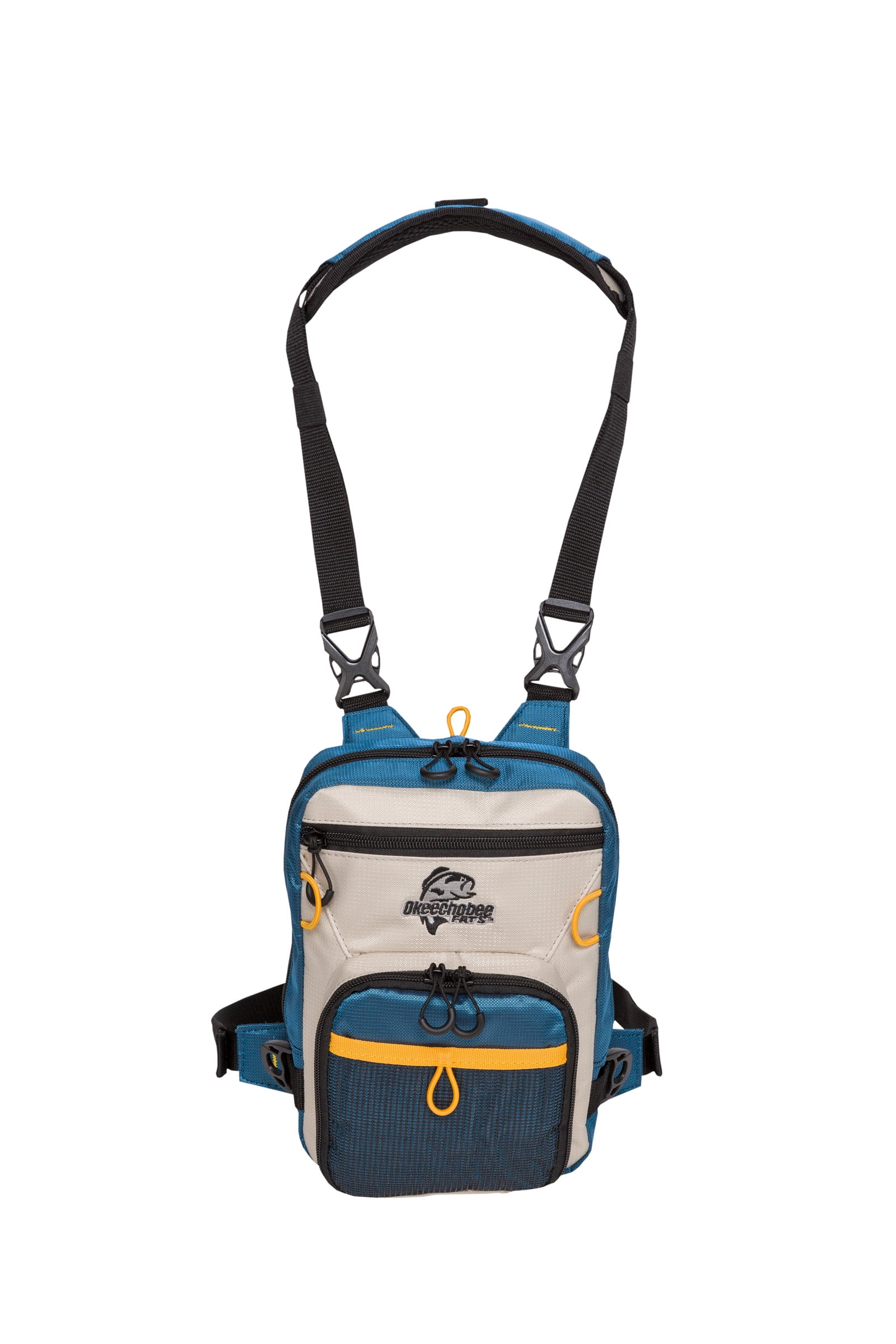 Okeechobee Fats Fly Fishing Tackle Bag Chest Pack, Small Soft-Sided, Blue Grey, Polyester
