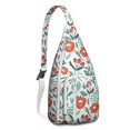 thumbnail image 1 of Sac à Dos Vintage à Fleurs Sauvages - Imprimé de Roses Romantiques et Pivoines, Sac Bandoulière Multifonctionnel à la Mode, 1 of 4