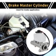thumbnail image 2 of Unique Bargains 1 Pc Brake Master Cylinder for Toyota HILUX LN3 LN6 1983-1998 Hydraulic Master Cylinder Durable Aluminum Alloy Engine Compartment with Reservoir Silver Tone, 2 of 7