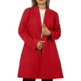 thumbnail image 5 of Panda Uniform by HeedFit 36" Notch Collar Women’s Lab Coat – M Red, 5 of 7