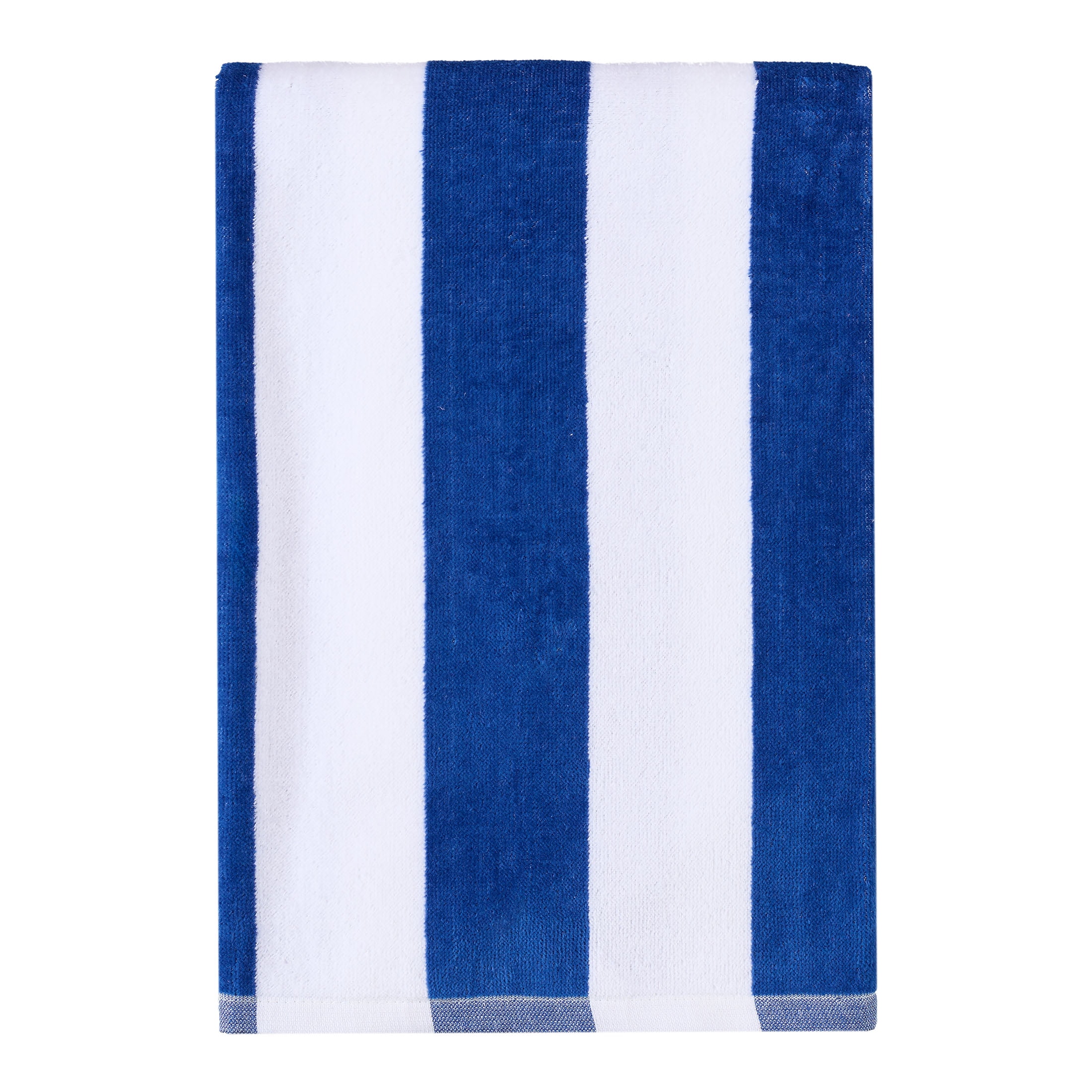 Mainstays Cabana Navy Striped Beach Towel, 58" x 28", Navy