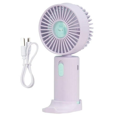 

Portable Personal Fan Rechargeable - Small Desktop Fan Handheld Fan with Base