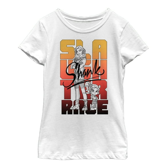 Girl's Ralph Breaks the Internet Slaughter Racer  Graphic Tee White X Large