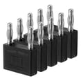 thumbnail image 3 of Double Row Banana Plug, Dual Banana Plug Anti Slip Stable 5PCS  For Speaker Wires Black, 3 of 8