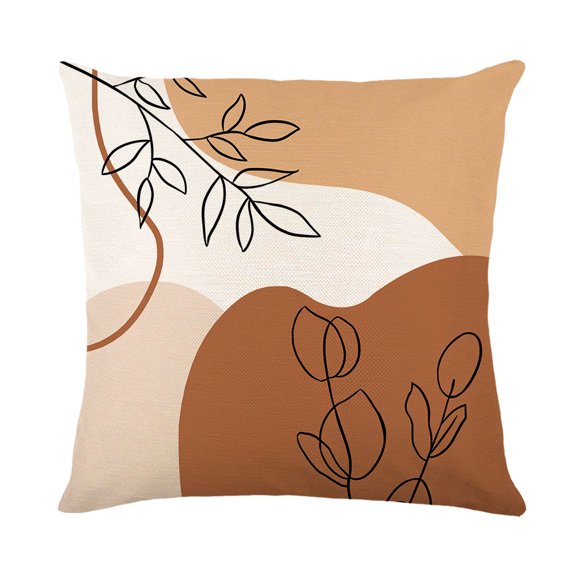 Nordic Morandi Contrast Print Pillow Case Abstract Line Minimal Home Sofa Cushion Case Bedroom Pillow Case