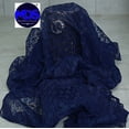 thumbnail image 3 of MDS Pack of 50 Yard Solid Lace Trim Fabric for Wedding Decoration by 55”- Navy Blue, 3 of 5