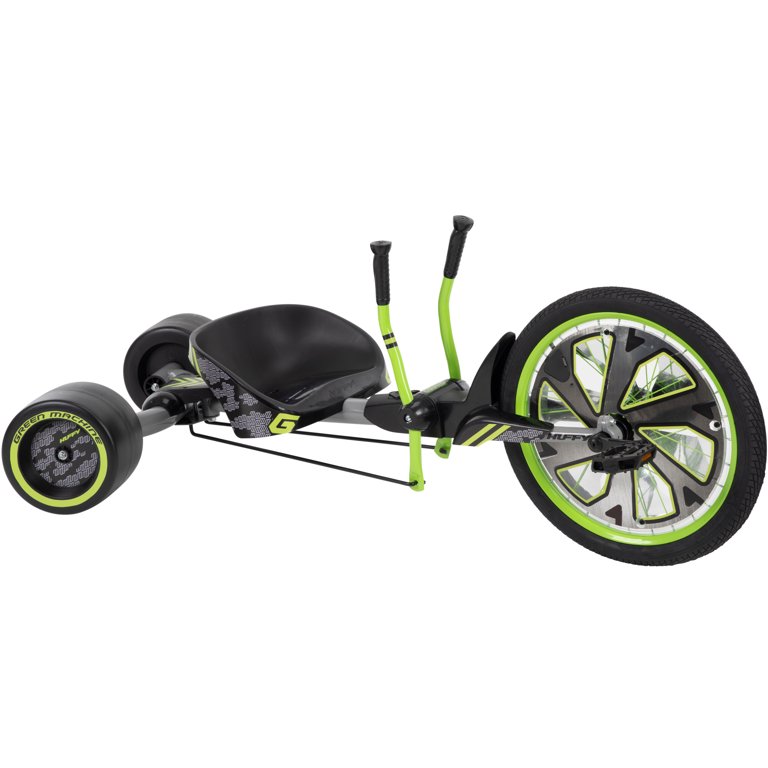 Huffy Bike: 20-inch Green/Gray Drift Trike, Three-Pedal Bicyle for