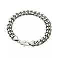 thumbnail image 4 of GKNET 6mm-12mm Men's Hip Hop Stainless Steel Cuban Link Chain Necklace Silver Color-18 inch-12mm, 4 of 9