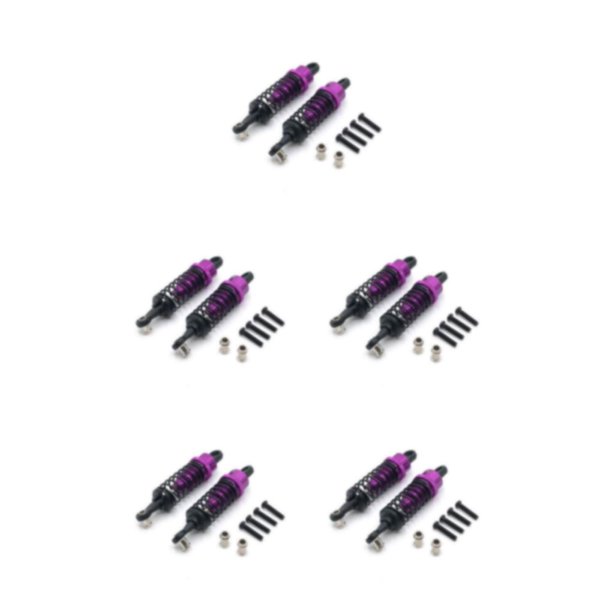Bewildely 2 piezas RC Car Shock Absorber Springs Amortiguador Reparación de automóviles Accesorios Repuestos Reemplazo para WL Toy Purple Type2 NO2