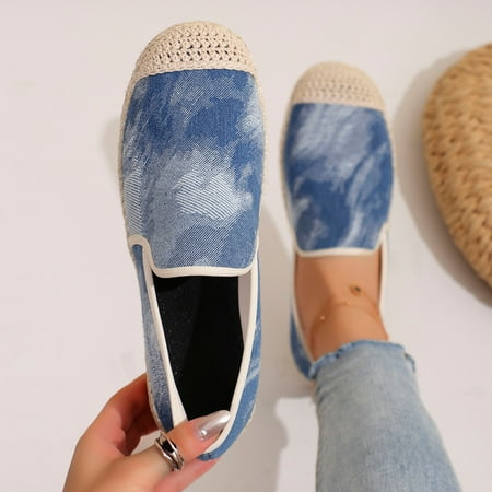 Women s Flats Shoes Women Comfortable Dress Shoes Pointed Toe Flats Ballet Mesh Knit Flat Dressy Slip on Business Casual Shoes for Women Blue A 6