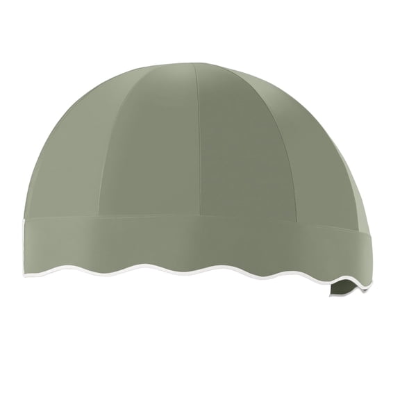 Awntech 3.38 Ft Bostonian Dome-Shaped Fixed Awning Canopy (40.5in x 26.25in x 20.25in), Sage