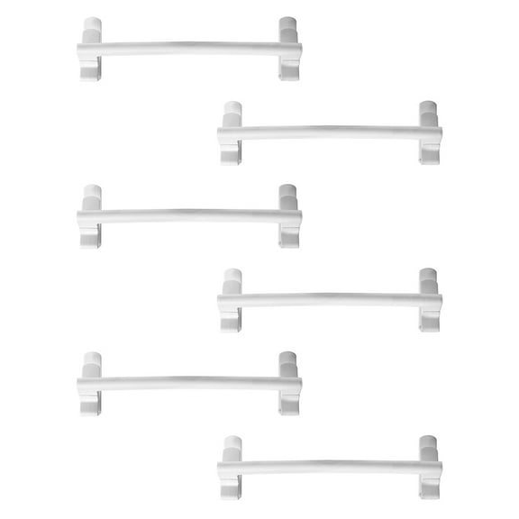 Koolleo 6pcs Plastic Towel Bar Over Cabinet Door Towel Stands Towel Hanging Rack