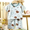 thumbnail image 4 of Penkiiy Kids Summer Animal Print Outfit 2-Piece Set - Ultra-Soft & Breathable Cotton T-Shirt + Shorts for Boys & Girls, 4 of 4