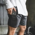 thumbnail image 2 of US Mens Elasticated Waist Jogging Shorts Gym Workout Shorts Fitness Shorts, 2 of 12