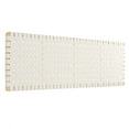 thumbnail image 2 of Sparta Weave Wall-Mount Vegan Leather King Headboard in Natural Beige, 2 of 7