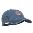thumbnail image 5 of Circle American Flag Embroidered Washed Cap - Navy OSFM, 5 of 5
