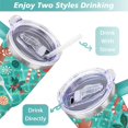 thumbnail image 5 of Christmas Gingerbread Man 40 Oz Tumbler with Handle Lid and Straw, Stainless Steel Double Walled Vacuum Insulated Cup, Cute Birthday Gifts Tumbler for Women Men Friends, 5 of 7