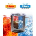 thumbnail image 3 of Taza de café SUNWILL de acero inoxidable con aislamiento al vacío de 400 ml, 3 of 7