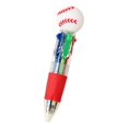thumbnail image 4 of Clearance Sale! 1PC Multi-Color Sports Ball Pen, 4-In-1 Retractable Ballpoint Pen with Novelty Topper, Plastic, for Office & Home, (14x3cm, Sports Theme), 4 of 4