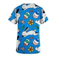 thumbnail image 5 of LSLJS Blouse d'Infirmière de Pâques pour Femmes Imprimé Lapins Œufs T-Shirt Col en V Uniforme de Travail avec Poche, 5 of 5