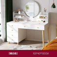 thumbnail image 1 of Mirror Chair Led Dressing Table Brown Bedroom Multifunctional Luxury Dressing Table Classic Charm Tocador Maquillaje Furniture My Lux Decor Round, 1 of 30