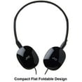 thumbnail image 5 of JVC Black Flat and Foldable Colorful Flats On Ear Headphone with 3.94 foot Gold Plated Phone Slim Plug HAS160B, 5 of 7