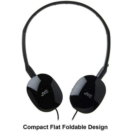 JVC - FLATS Over-the-Ear Headphones - Black