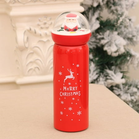 

Christmas Snowman Vacuum Thermos Portable Thermo Mug Leak Proof 304 Stainless Steel Vacuum Insulated Water Bottle for Sports Travel Christmas Gift Elk