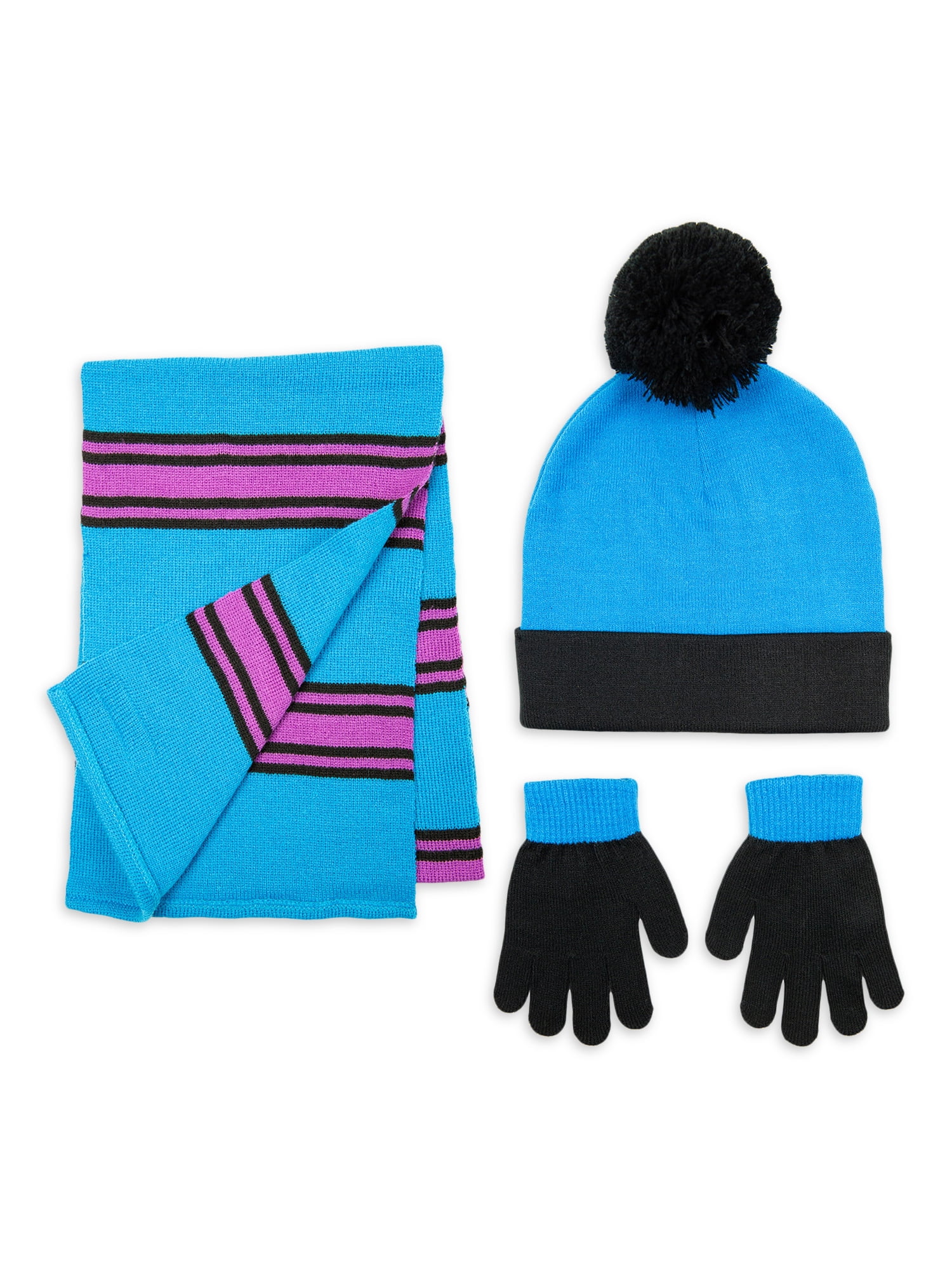 Fortnite Brand Boys Child 3-Piece Cold Weather Beanie Style Hat & Glove Set