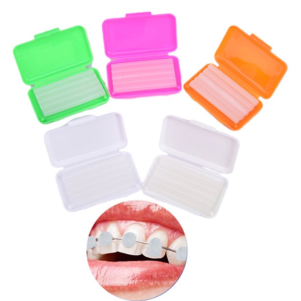 5Box Orthodontic Wax For Brace Gum Irritation Dental Oral Care