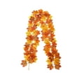 thumbnail image 2 of RuiJiao Artificial Maple Leaf Vine Decor, Plastic Multicolor Fall Leaves for Stair Door Wall Garden Home Decoration (175cm), 2 of 6