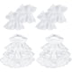 thumbnail image 1 of Conjunto de 2 Jabot con Puños, Cuello de Encaje Blanco con Volantes, Unisex, Accesorio de Disfraz para Mujer y Hombre, Cosplay y Disfraces, 1 of 5