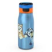Zak Designs Bluey 13.5 ounce Vacuum Insulated Stainless Steel Water Bottle, Bluey and Friends