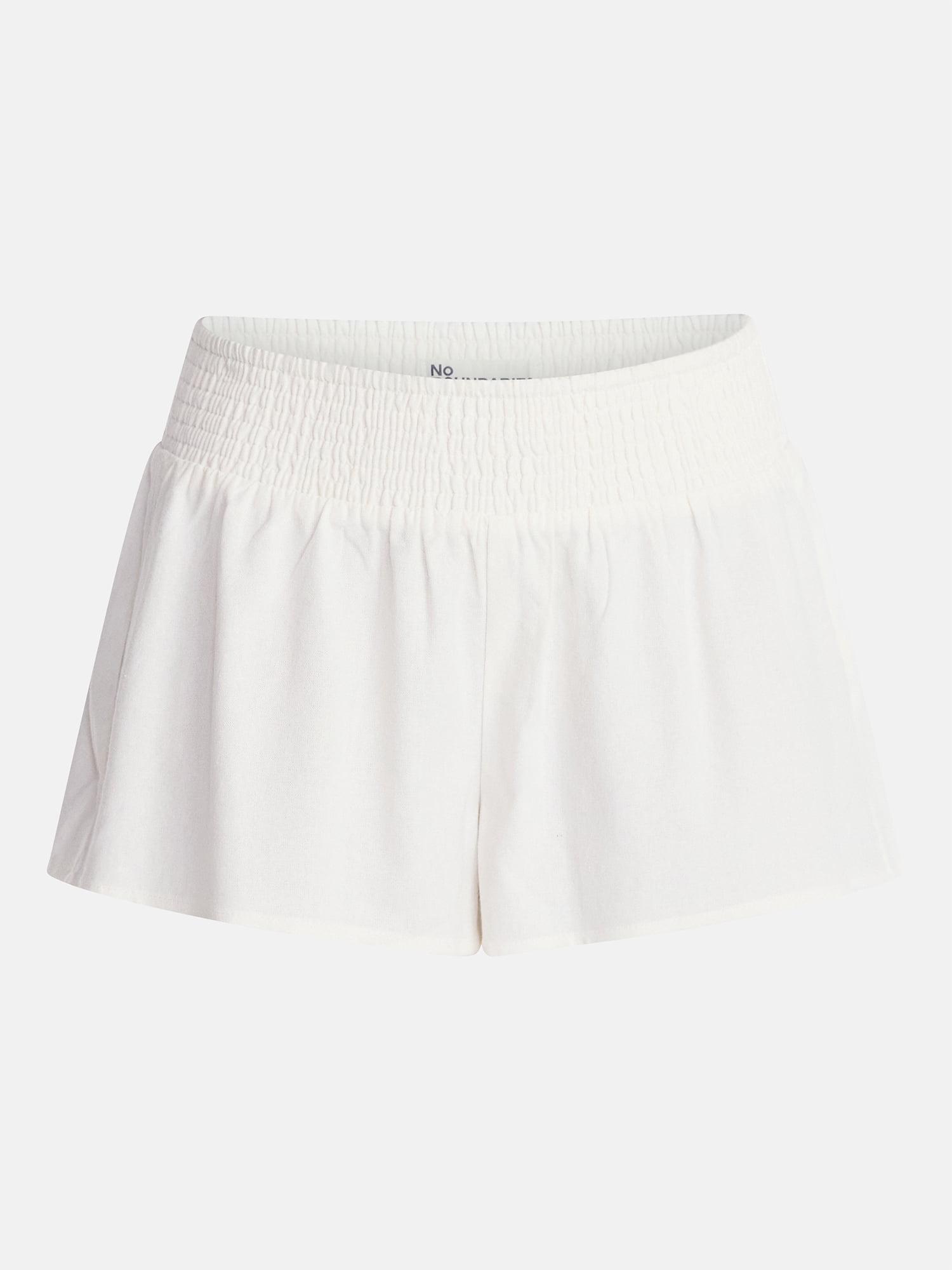 No Boundaries Smocked Waist Shorts, 2’’ Inseam, Women's XXS-XXL