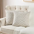 thumbnail image 6 of Home Soft Things Arusha Jacquard Chenille 2 Piece Throw Pillow Cover Set - Silver - 20" x 20", 6 of 7