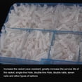 thumbnail image 4 of Sonducket Red de raqueta de bádminton, tubo protector de línea, protección de cuerda portátil de nailon, agujero para los ojos, piezas de equipo Bádminton Sonducket OD002957-00B, 4 of 6